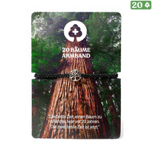 Lade das Bild in den Galerie-Viewer, 20 Bäume Armband - Silber Schwarz