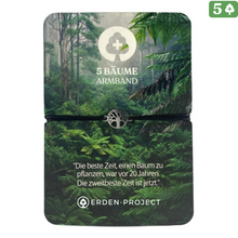 Lade das Bild in den Galerie-Viewer, 5 Bäume Armband - Silber Schwarz