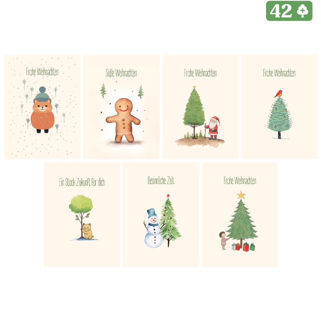 Greet&Grow / 8.0 Kollektion / XMAS / 7 Motive / 42stk.