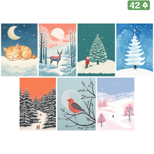 Lade das Bild in den Galerie-Viewer, Greet&amp;Grow / 4.0 Kollektion / XMAS / 7 Motive / 42stk.
