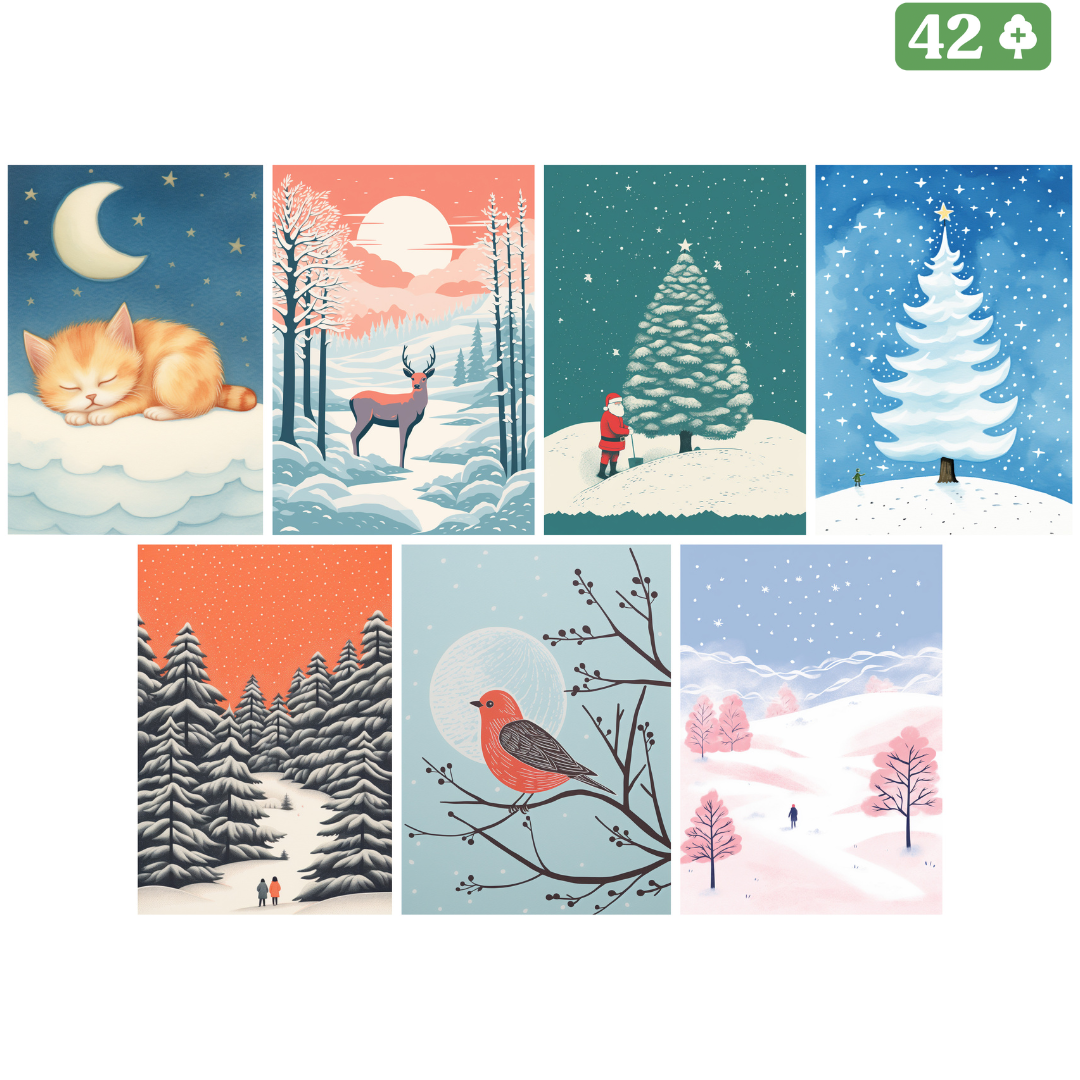 Greet&Grow / 4.0 Kollektion / XMAS / 7 Motive / 42stk.